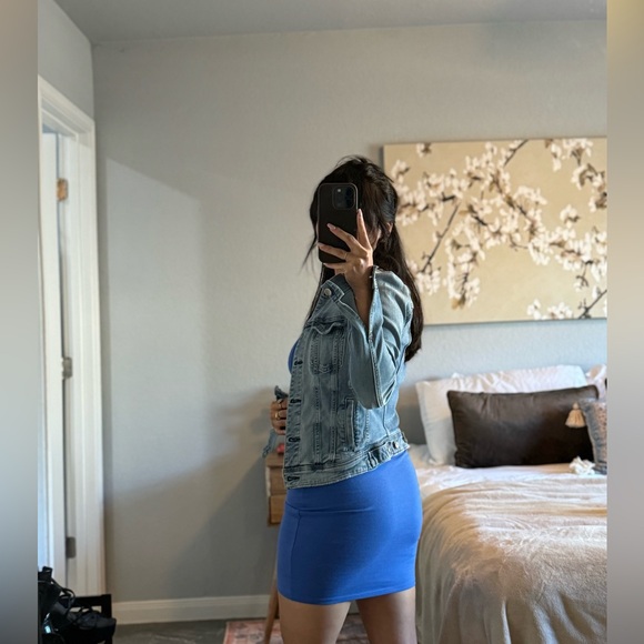 Vintage American Eagle XS Stretchy Jean Jacket - Picture 8 of 9